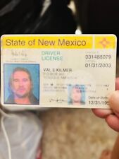 Val Kilmer expired driver license picture