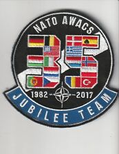 USAF RDAF CzAF Belgian RNLAF  air force NATO AWACS 35 yrs 1982-17  Germany patch picture