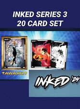 Topps Marvel Collect  2024 SERIES 3 INKED B&W AND COLOR 20 CARD SET  WEEKLY picture