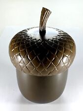 Vintage Acorn -Shaped Candle Holder w/ Removable Lid - Ceramic Jar (New Candle) picture