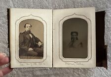 Antique Named Family Photo Album 19 Photos Tintypes CDVs Victorian New York picture
