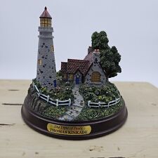 Vintage Thomas Kinkade The Light of Peace Lighted Lighthouse Seaside Memories picture