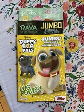 Three (3) Disney Coloring Books- Disney Princesses - Raya- Puppy Dog Pals - New picture