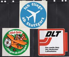 AIRPORTS GERMANY  LABELS, DECALS,  STUTTGART (2) AND DLT   simply awesome  picture