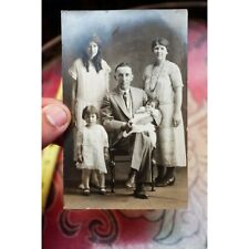 1920s Midwestern Middle Class Family Fashion Antique Real Photo Postcard RPPC picture