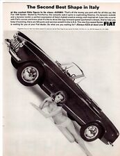 1965 FIAT 1500 Spider Convertible Sports Car Ad ~ Bikini Girl Best Italy Shape picture
