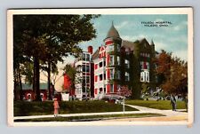 Toledo OH-Ohio, Toledo Hospital, Antique Vintage Souvenir Postcard picture