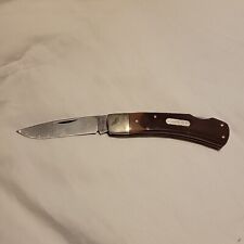 Vintage Schrade Old Timer 50T Pocket Knife Lockback Lock Blade Brown Made In USA picture