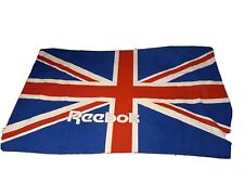 Huge Reebok Banner Vintage Promotional Display UK British Flag 55” X 33” 1980’s picture