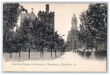 c1905 Street Entrance To University Of Pennsylvania Philadelphia PA Postcard picture