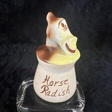 1950s  Kitschy Vintage Horseradish Jar Kitchen Collectible Vintage  Anthropomorp picture