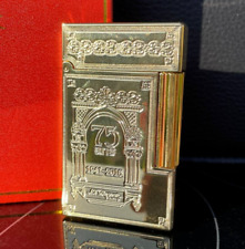 S.T. DUPONT Gas Lighter Gold Triumphal Arch Line 2 with Box Working France picture