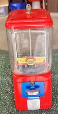 Antique 1 Cent Gumball Machine Hawkeye Countertop Vending Very Rusty, No Key picture