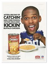 Campbell's Chunky Soup NFL New York Giants Victor Cruz 2012 Print Magazine Ad picture