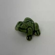 Wade Whimsies Vintage Ceramic Frog Figurine Small  Chip  On Bottom Of Foot picture