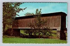 Cambridge VT-Vermont, Covered Railroad Bridge, Antique, Vintage Postcard picture
