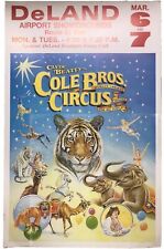 VINTAGE COLE BROS CIRCUS ADVERTISEMENT/POSTER picture
