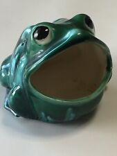 Ceramic Kitchen Frog Sponge/ Scrub Holder Big Mouth Craft Homemade Green Fun picture