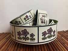 Vintage michel Stacking Bowl Set Green Floral picture