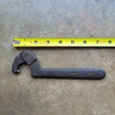 Vintage Williams Adjustable Pin Hook Spanner Wrench 0-472A Made In USA picture