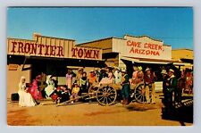Cave Creek AZ-Arizona, Frontier Town, Antique, Vintage Souvenir Postcard picture