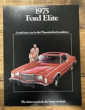 NOS 1975 Ford Elite Dealer Sales Brochure picture