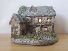 Vtg Hand Painted Lighted Country Cottage Ron Gordon Designs 1986 #973F picture