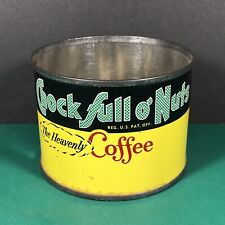 RARE Chock Full O'Nuts | Trial Size Or Store Use Coffee Can | Missing Lid picture