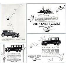 x4 LOT c1920s Wills Sainte Claire Motor Cars Print Ads Gray Goose Traveler 1H picture