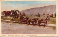 Haynes Photo Postcard Six-Horse Coaching Party Yellowstone Park picture