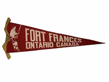 Rare Vintage Fort Frances Ontario Canada Hockey Pennant Flag picture