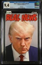 Biden's Titans vs Trump's Titans #1 Rare Real News Iconic Trump Mugshot CGC 9.4 picture