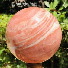 3.96LB Natural Red Stripe Pork Stone Crystal Quartz Sphere Ball Reiki 3047 picture