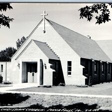 c1950s Iowa Falls, IA RPPC First Christian Church Real Photo Postcard A103 picture