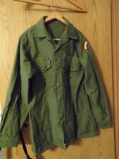 Vintage Army Shirt Military Issue OD Green Nice material with Insignia picture