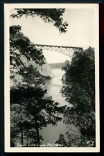 RPPC 1949 Bridge Over Canoe Pass Washington Vintage Ellis #5 Postcard picture