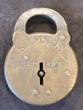 VTG Samson Brass Eight Lever Padlock (No Key) picture