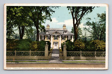 Craigie Longfellows House Cambridge MA Phostint WB Postcard Posted 1916 picture