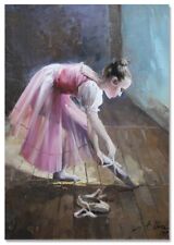 LITTLE GIRL Ballet Ballerina Rehearsal ART Morozova Russia NEW modern Postcard picture