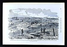 Leslie Civil War Print Manassas Junction Abandoned by Confederates Virginia picture