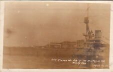Postcard RPPC Ship BS Bayern One Reason We Stayed 10 Months North Sea picture