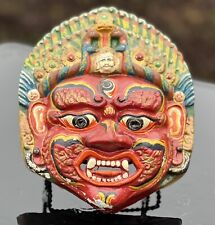 Vtg Mahakala Ceremonial Mask - Tantric Buddhist Deity -  Vajrayana Tibet picture