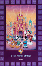 Disneyana Its a Small World Disneyland Poster with Mickey Mouse Minnie Goofy picture