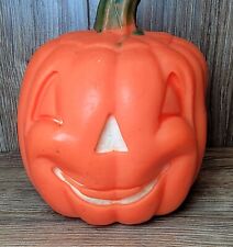 Vintage GURLEY Jack-O-Lantern Halloween Pumpkin Wax Candle Original Label 5-1/2