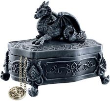 Medieval Fierce Dragon Trinket Box Gothic Jewelry picture