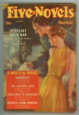 Five Novels Monthly Aug 1938 Pulp GG Cover Art; Victor Rousseau picture