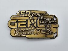 1993 Vintage Gehl Company Farm Machinery Advertising Belt Buckle Harvester picture