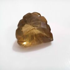 Ultimate Smokey Quartz Carving 69.30 Crt Pear Shape Faceted Loose Gemstone picture