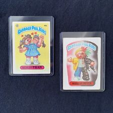 1985 Topps Garbage Pail Kids Series 2 SCHIZO FRAN + MIXED UP MITCH Cards picture