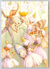 Lady's Smock Fairy Apples Berry Margaret Tarrant Fantasy Art Medici Postcard picture